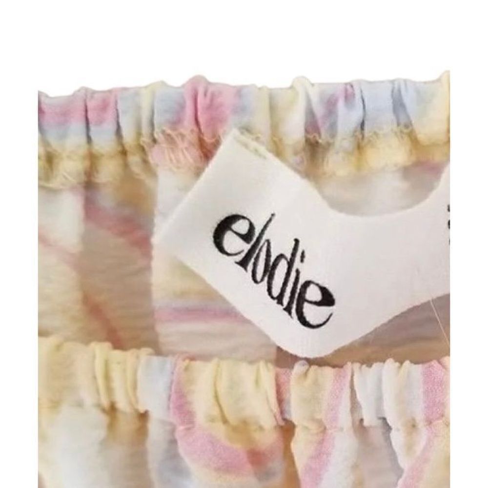 Elodie Square Neck Smocked Crop Top Medium - Picture 5 of 6